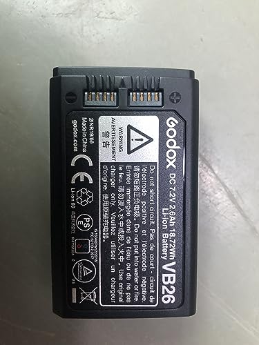 GODOX V1 Battery VB26A VB26B VB26 Battery Replacement for V1S V1C V1N V1F V1O V1P V860III-S V860III-C V860III-N V860III-F V860III-O V850III AD100PRO Camera Flash Speedlite