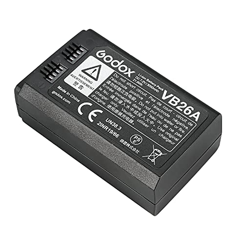 GODOX V1 Battery VB26A VB26B VB26 Battery Replacement for V1S V1C V1N V1F V1O V1P V860III-S V860III-C V860III-N V860III-F V860III-O V850III AD100PRO Camera Flash Speedlite