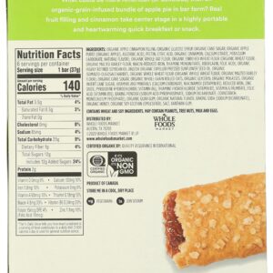 365 by Whole Foods Market, Organic Apple Cereal Bar 6 Count, 7.8 Ounce