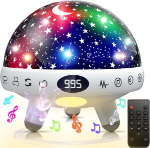 yachance baby night light star projector for kids,kids sound machine with night lights for kids room,29 soothing sound white noise machine for baby sleeping soother,nursery lamp for kids bedroom decor