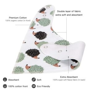 MiiYoung Baby Bibs Baby Bandana Drool Bibs for Drooling and Teething, 100% Organic Cotton and Super Absorbent Bibs for Baby Boys