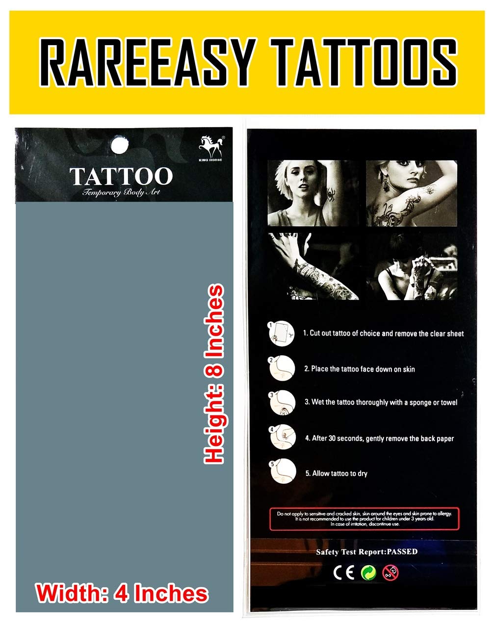 Tattoos 2 Sheets Black Stars Temporary Tattoos Stickers Fake Body Arm Chest Shoulder Tattoos for Teens Men Women