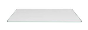 milan rectangle 1/2" bevel edge glass top, 44 x 84, clear