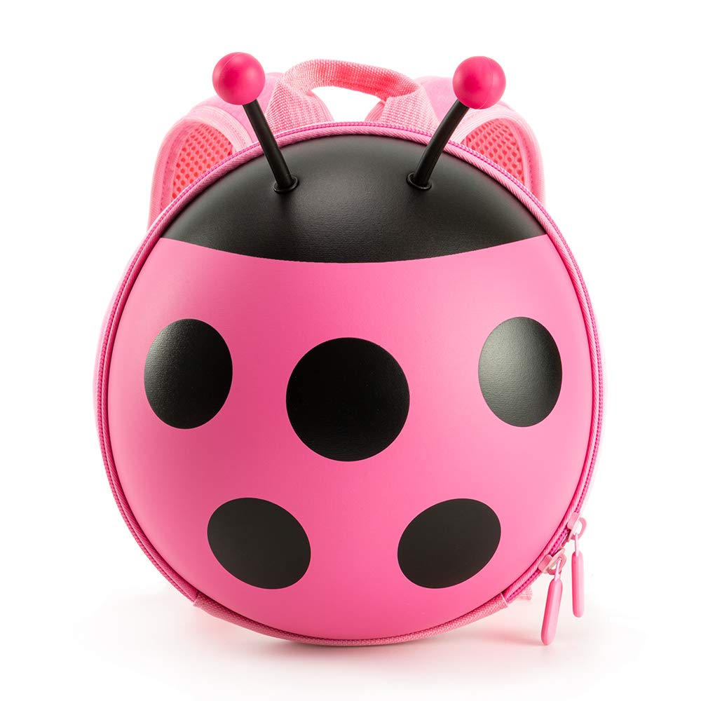 KIDDIETOTES Mini Ladybug Backpack with Safety Harness for Kids, Toddlers, and Children - Perfect for Daycare, Preschool, and Pre-K