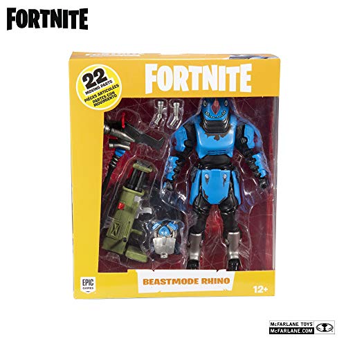 McFarlane Toys Fortnite Beastmode Rhino Premium Action Figure, Multi