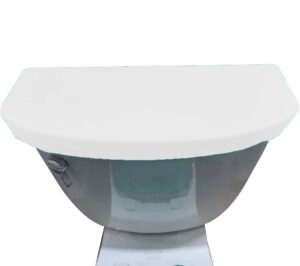 madeals velvet toilet tank cover soft and absorbent, comfortable bathroom toilet tank lid to fit different sizes of toilet tank white