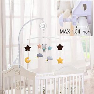 Baby Musical Crib Mobile with Hanging Rotating Toys,Infant Bed Decoration for Newborn Boys and Girls