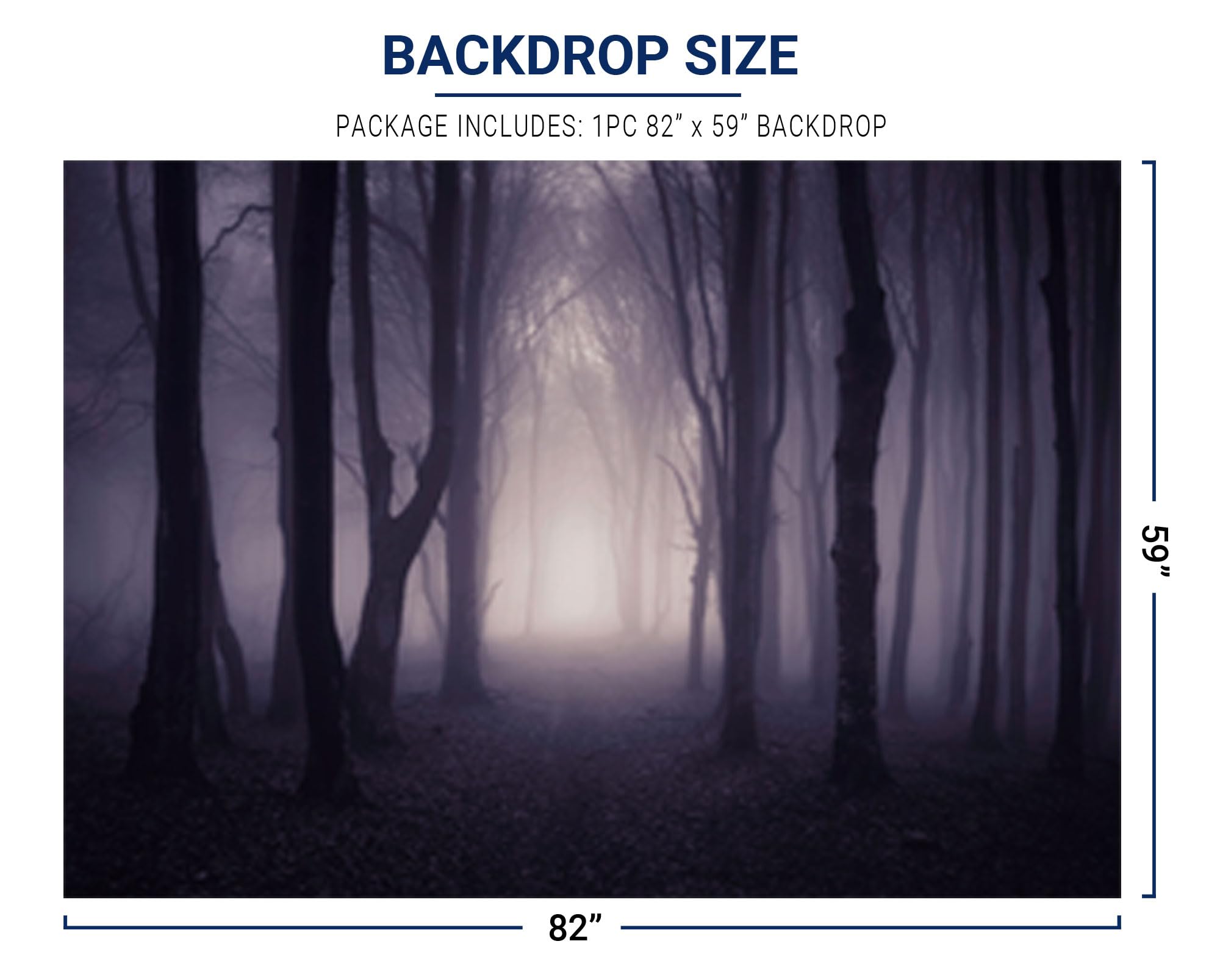 Allenjoy 7x5ft Misty Dark Forest Woods Halloween Backdrop for Photography Gloomy Grove Mystery Background for Portrait Magic Witch Wizard Sorcerer Ghost Themed Party Banner Decors Photo Props