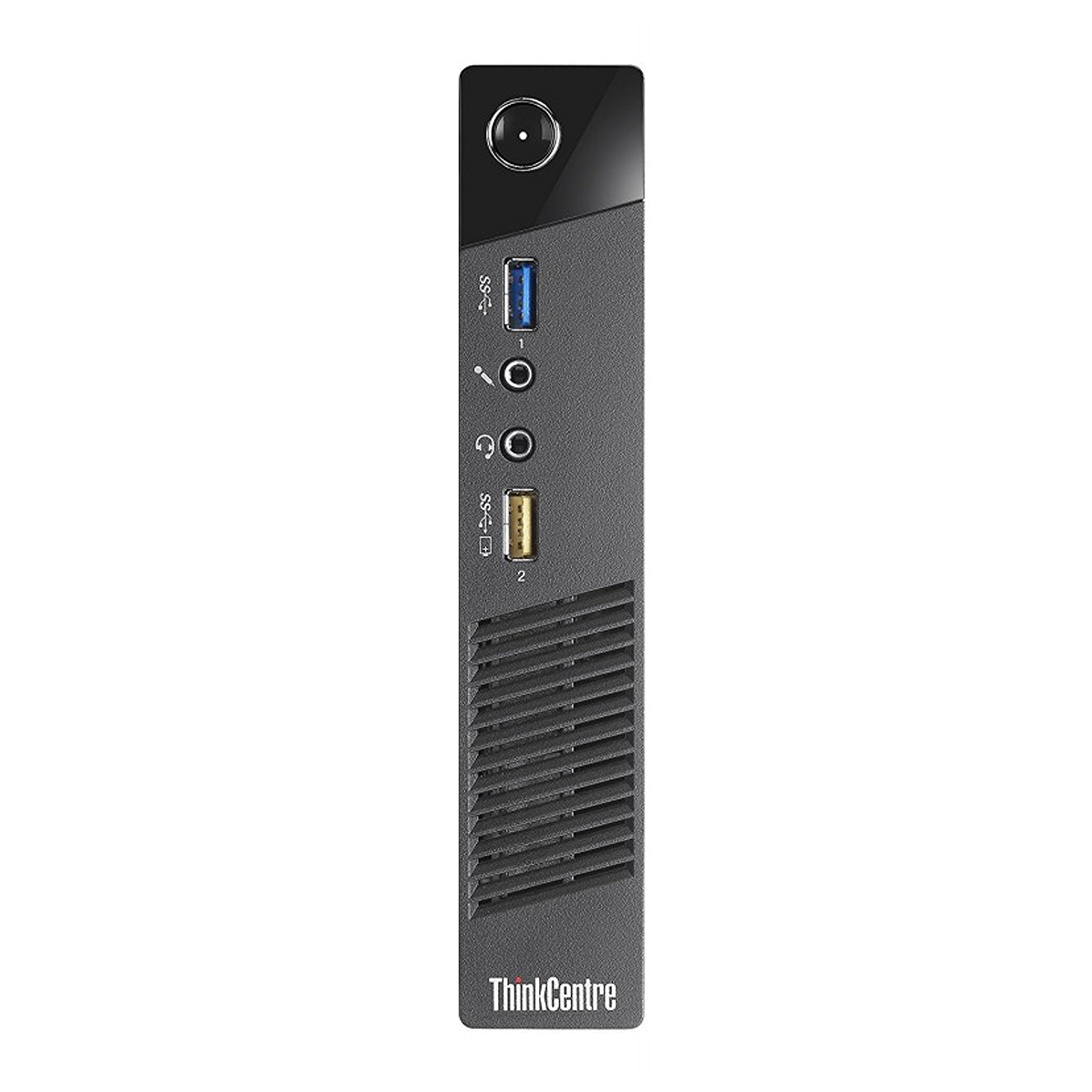 Lenovo ThinkCentre M73 Tiny Business Desktop Computer, Intel Core i3 4130T 2.9GHz, 4G DDR3, 512G SSD, WiFi, USB 3.0, VGA, DisplayPort, Win 10 64-Bit Supports English/Spanish/French(I3)(Renewed)