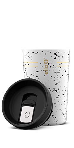 Ello Jones Stainless Steel Travel Coffee Mug -Travel Tea Mug, 11oz, White Speckles