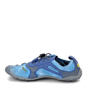vibram women's v-run sneaker (blue/blue, 7.5, numeric_7.5)
