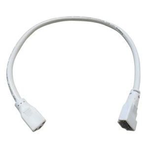 tianyoelec 12-inch connector linking cable for led under cabinet lighting fixtures, white, ljp0300