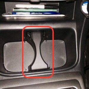 Center Console Cup Holder Insert Divider Barier Partition Separator for TOYOTA TACOMA SR5 TRD PRO 4x4 Limited Platinum 2005 2006 2007 2008 2009 2010 2011 2012 2013 2014 2015 & TOYOTA SEQUOIA 2008-2022