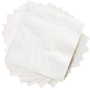 comfy package [1000 count] white beverage napkins 1-ply bulk cocktail napkins, restaurant bar paper napkins