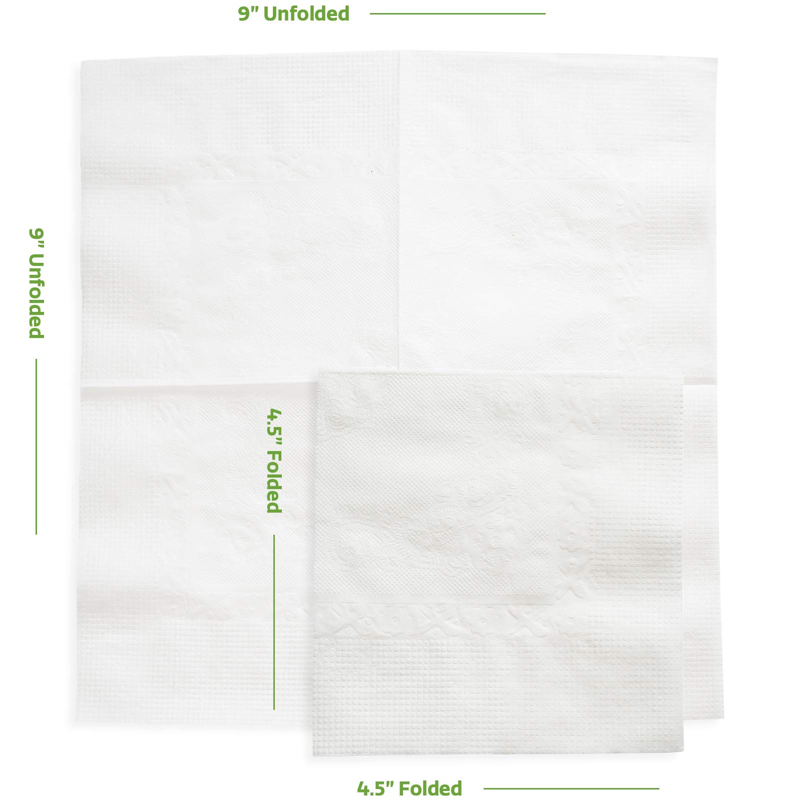 Comfy Package [1000 Count] White Beverage Napkins 1-Ply Bulk Cocktail Napkins, Restaurant Bar Paper Napkins