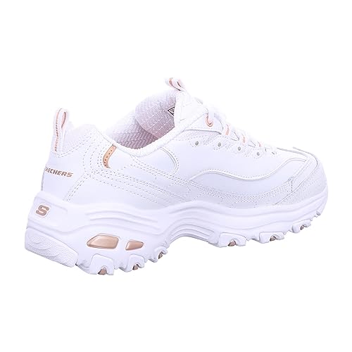 Skechers Sport Women's Women's Fresh Start Sneaker, WTRG=White Rose Gold, 8.5