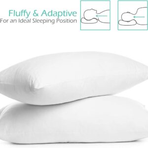 Nestl Kids Toddler Pillow - Baby Pillows for Sleeping - Small Pillow Set of 2 - Down Alternative 100% Cotton Pillow with Polyester Fiber Filling - Soft Pillow for Kids 13 x 18 Inches