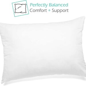 Nestl Kids Toddler Pillow - Baby Pillows for Sleeping - Small Pillow Set of 2 - Down Alternative 100% Cotton Pillow with Polyester Fiber Filling - Soft Pillow for Kids 13 x 18 Inches