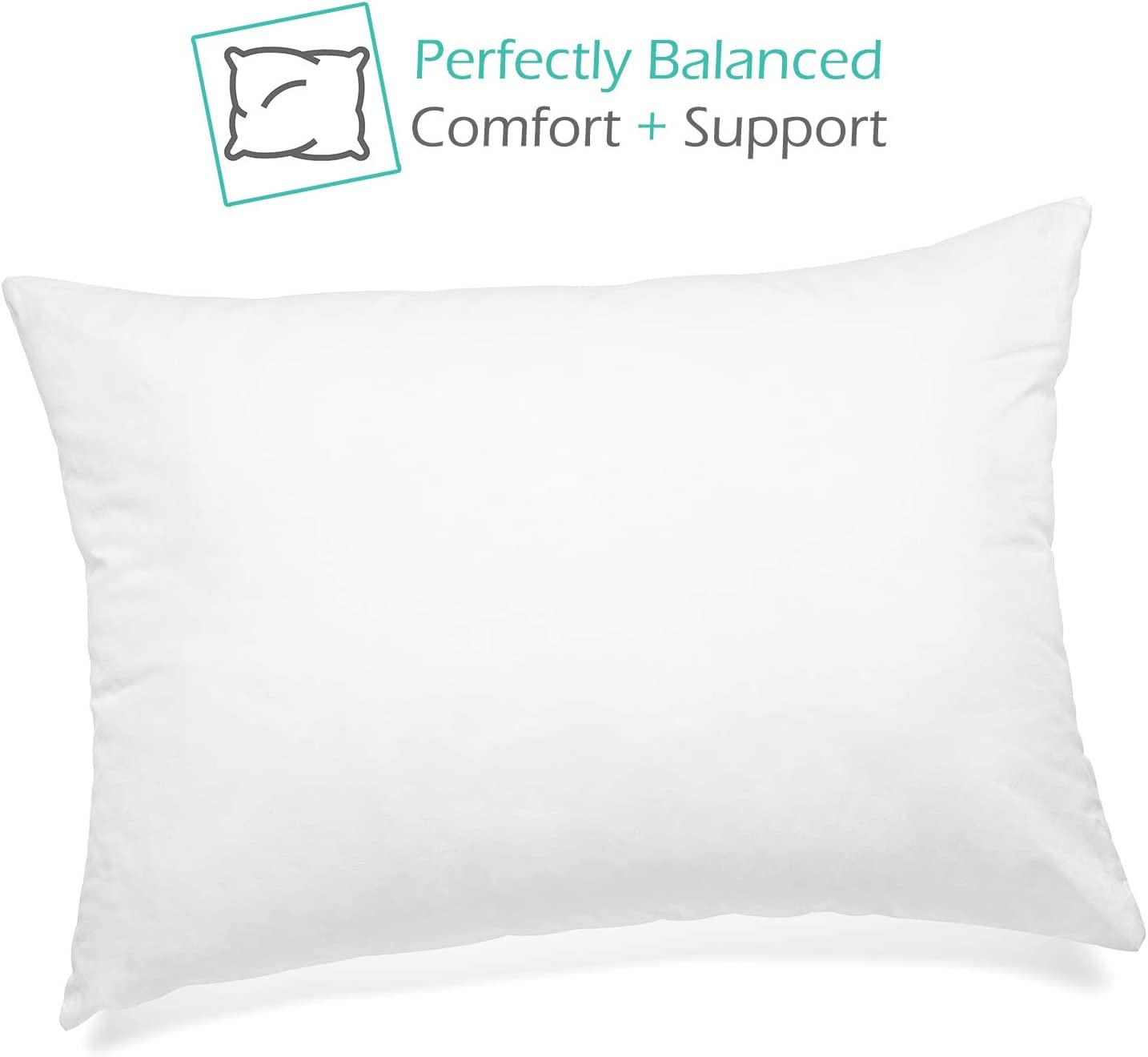 Nestl Kids Toddler Pillow - Baby Pillows for Sleeping - Small Pillow Set of 2 - Down Alternative 100% Cotton Pillow with Polyester Fiber Filling - Soft Pillow for Kids 13 x 18 Inches