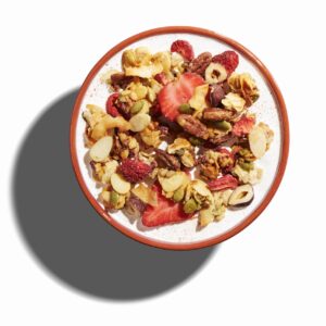 NuTrail Nut Granola Cereal, Vanilla Strawberry, No Sugar Added, Keto, Low Carb, Gluten Free, Grain Free, Healthy Breakfast 8 oz. 1 Count
