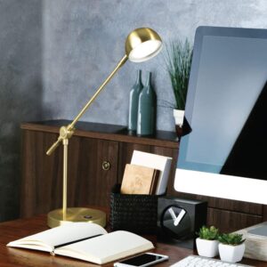 OttLite Direct LED Desk Lamp with USB Port - Modern, Adjustable, Desk Light