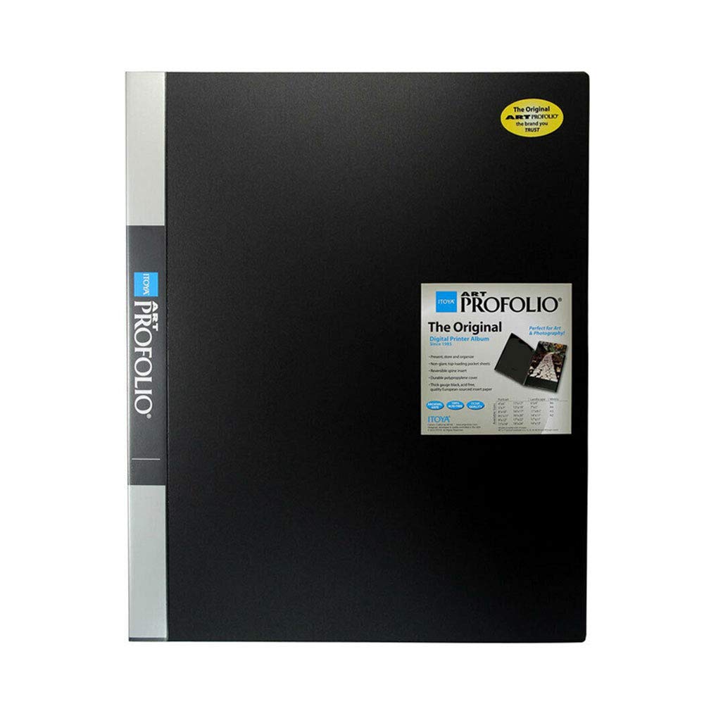 Itoya Art Profolio Original Storage Display Book (18 x 24) 24 Pages for 48 Views + Lintless Cotton White Gloves (Large, Pair) + Sharpie Fine Point Permanent Marker (Black) + Photo4Less Cleaning Cloth