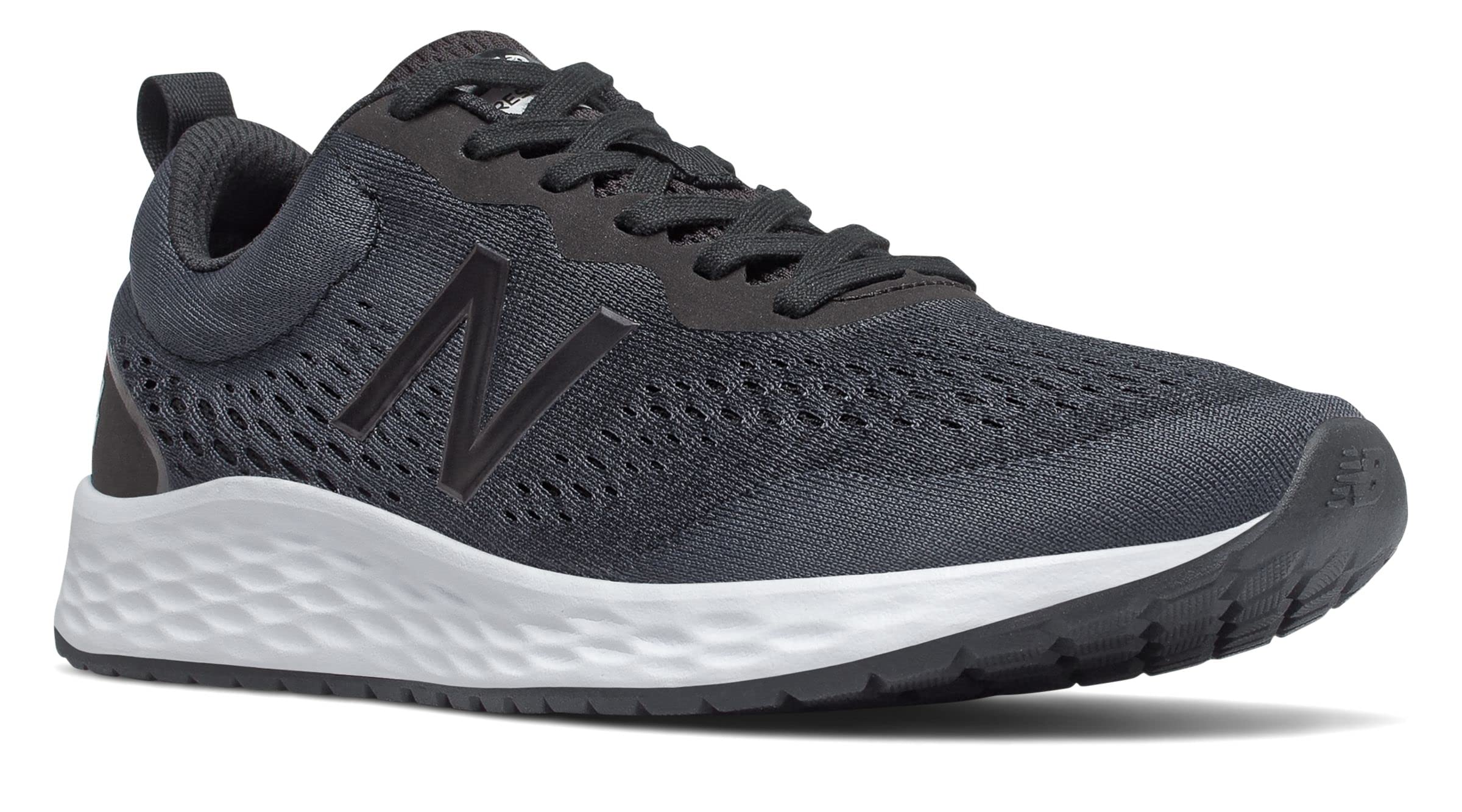 New Balance Women's Fresh Foam Arishi V3 Running Shoe, Black/White, 5 Women/5 Men