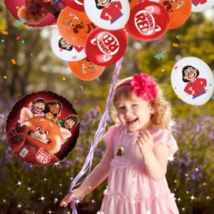 199Pcs Party Supplies, Red Party Decorations Red Party Favors Decorations Gift Set Cartoon Movie Decoration with Backdrop Cloth Flatwares Banner Balloon(Serves 10)