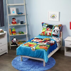 Ryans World Ryan's World 4Piece Toddler Bedding Set, Multicolor