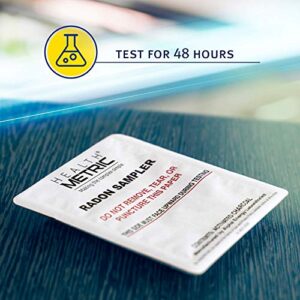 Radon Test Kit for Home - Easy to Use Charcoal Radon Gas Detector for Peace of Mind | 48-96h Short Term EPA Approved Radon Tester | Includes Lab Fees | Protect Yourself and Your Family | 2-Pack