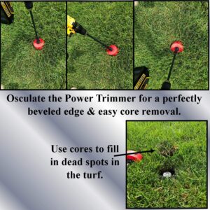 Keyfit Tools Power Sprinkler Head Trimmer 4" Diameter Trim Your Rotors & Spray Heads in Seconds! for Overgrown Sprinklers & Clean Appearance Adjustment Replacement & Raising Cordless Drill Attachment