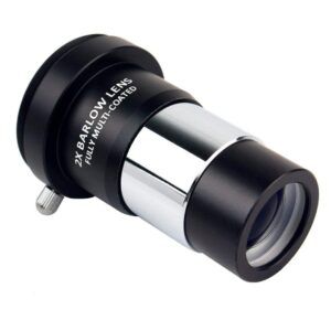 Barlow Lens 2X, Bysameyee 1.25 Inch Fully Multi-Coated Metal Barlow Lens with M42 Thread Camera Connect Interface for Telescope Eyepiece