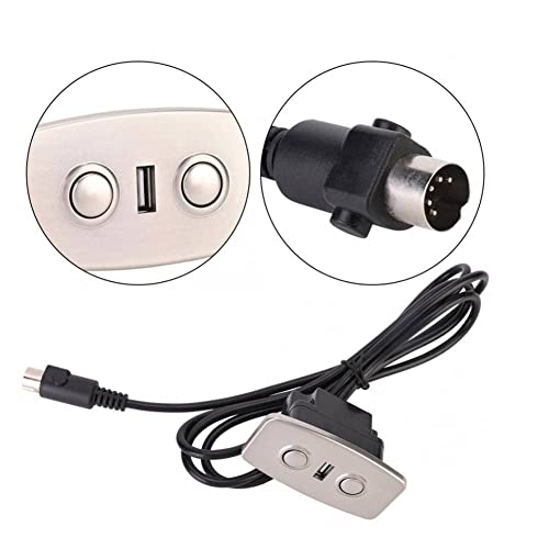 Electric Recliner Chair Sofa Replacement Button,Electric Recliner Push Rod Motor Telescopic Lifting Line Controller LED Backlight USB Socket, Mobile Phone Charging Straight 5V