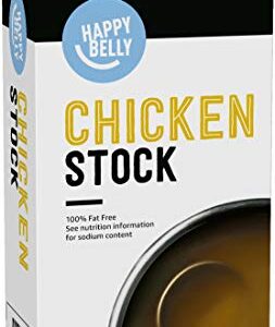 Amazon Brand - Happy Belly Chicken Stock, 32 fl oz (Pack of 1)