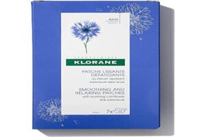 klorane smoothing and relaxing patches with soothing cornflower