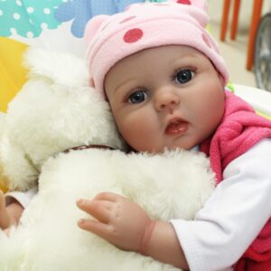 CHAREX Reborn Baby Dolls - 22 inches Realistic Newborn Soft Vinyl Baby Dolls Toy for Kids Age 3+