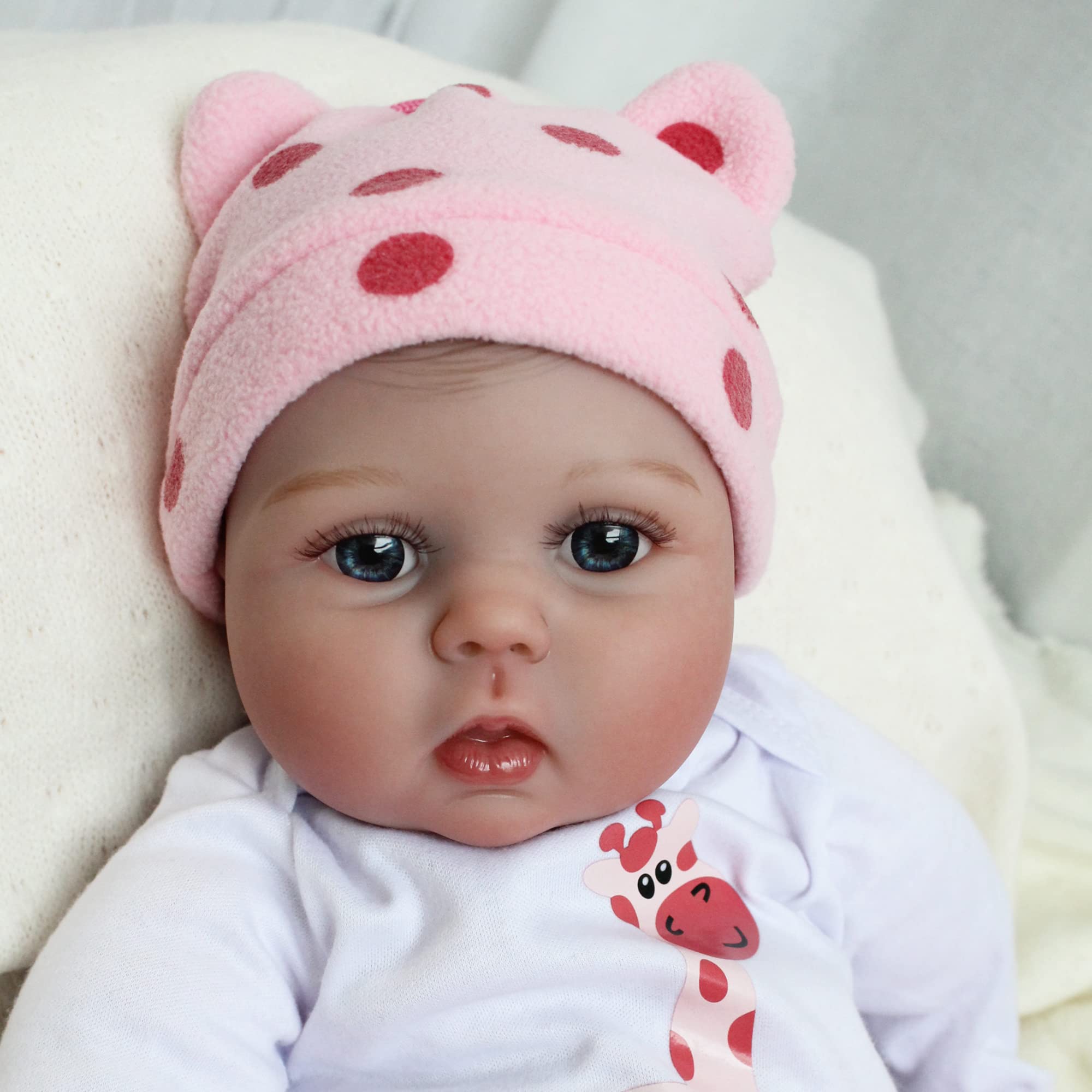 CHAREX Reborn Baby Dolls - 22 inches Realistic Newborn Soft Vinyl Baby Dolls Toy for Kids Age 3+