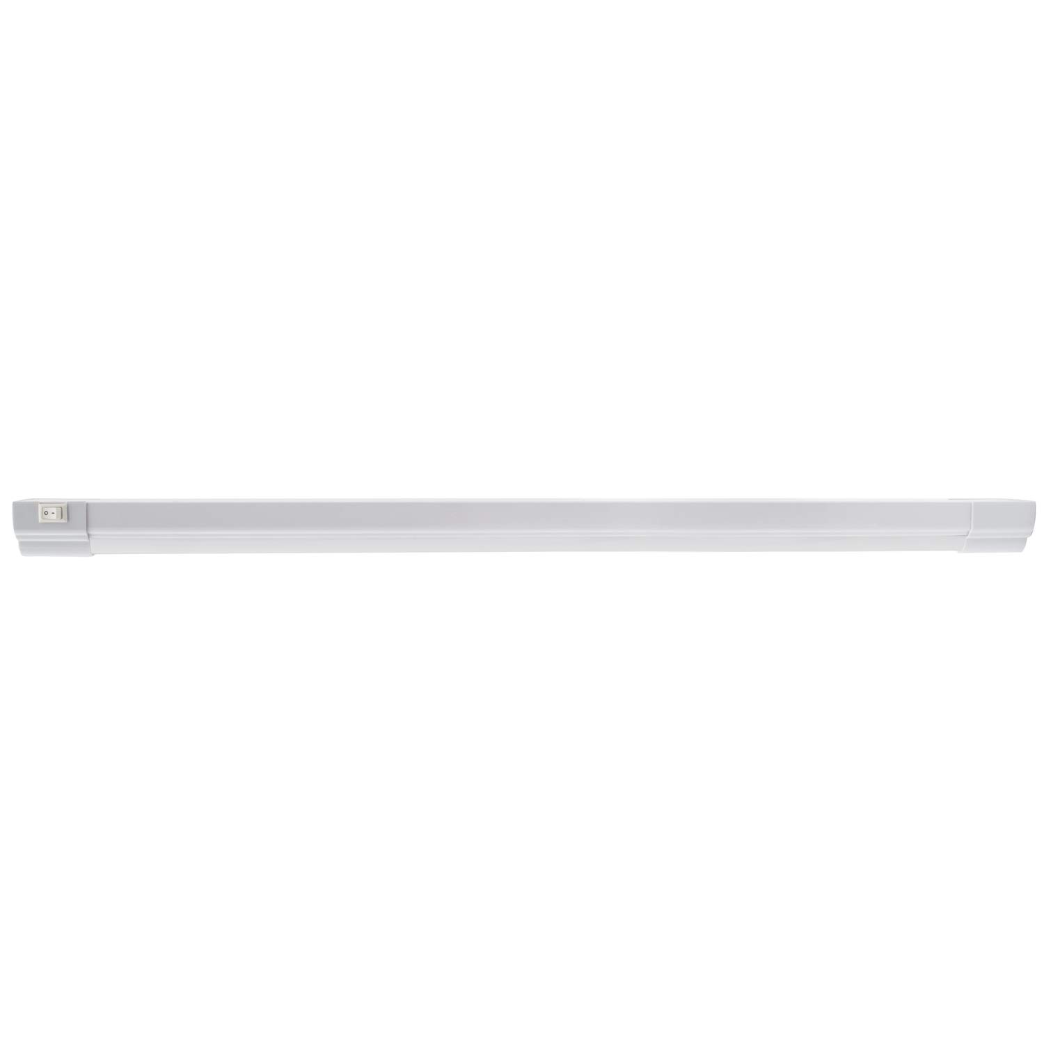 Maxxima 24 inch LED Under Cabinet Light - 1200 Lumens Warm White 3000K, Undermount Strip Lighting for Kitchen, Closet, and Bedroom, On/Off Switch, Plug in, Energy Star Rated