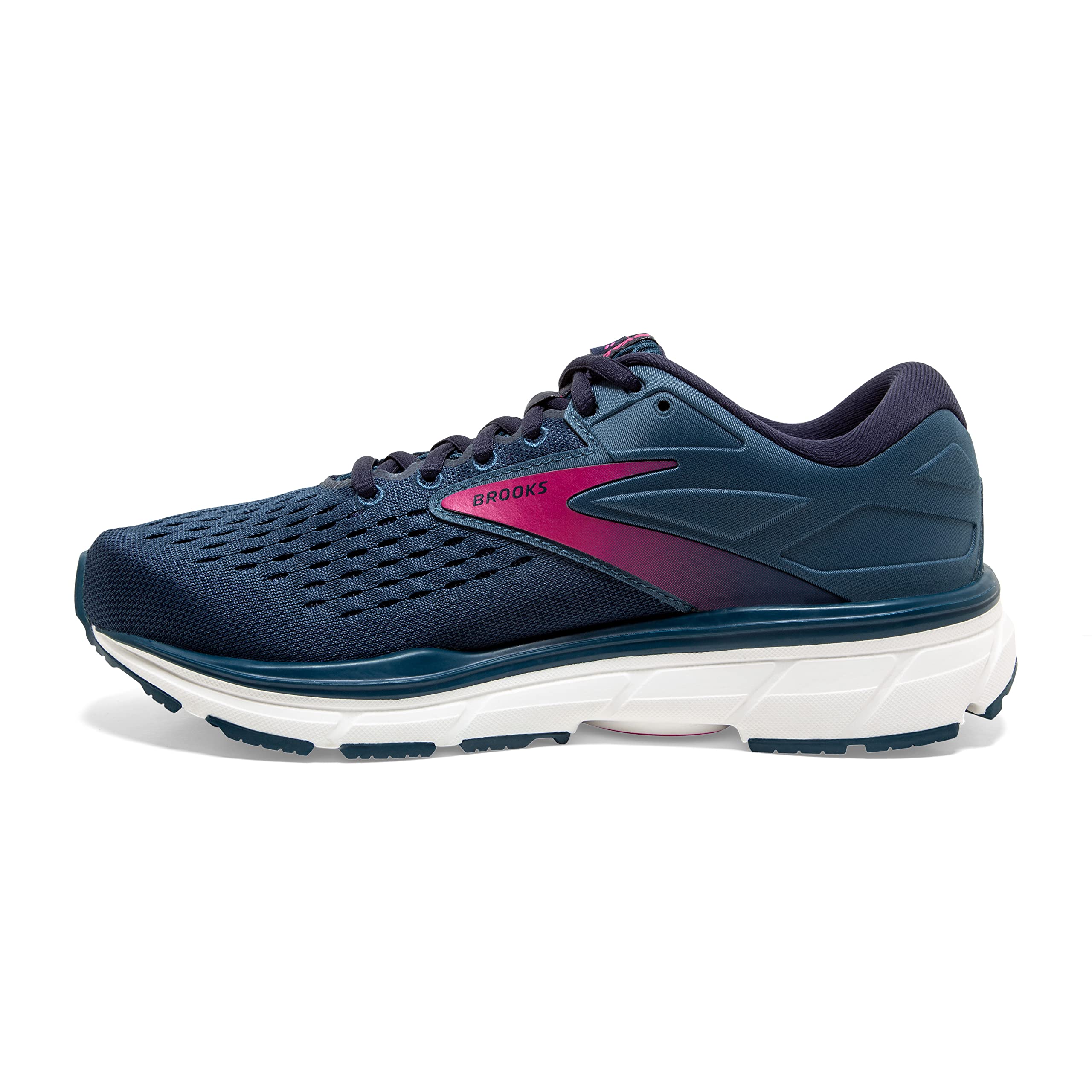 Brooks Women's Dyad 11 Running Shoe - Blue/Navy/Beetroot - 6 Medium