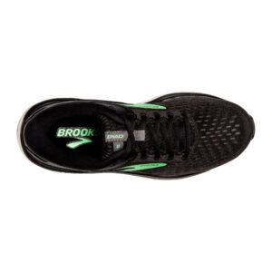 Brooks Women's Dyad 11 Running Shoe - Black/Ebony/Green - 10 X-Wide