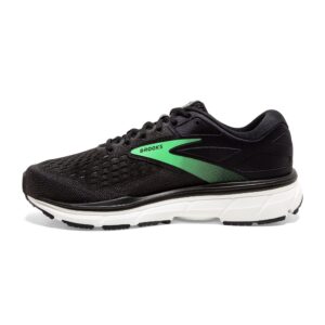 Brooks Women's Dyad 11 Running Shoe - Black/Ebony/Green - 10 X-Wide