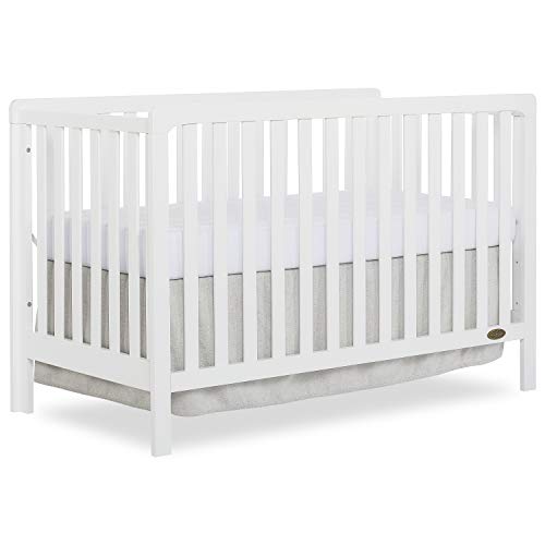 Dream On Me Ridgefield 5-in-1 Convertible Crib in White, Greenguard Gold Certified