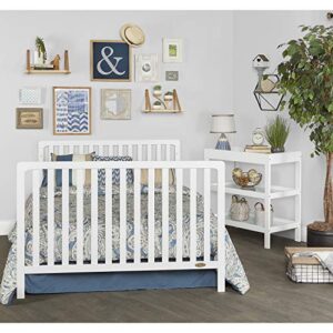 Dream On Me Ridgefield 5-in-1 Convertible Crib in White, Greenguard Gold Certified