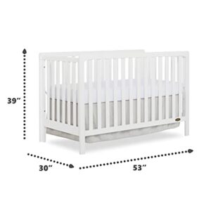 Dream On Me Ridgefield 5-in-1 Convertible Crib in White, Greenguard Gold Certified