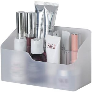 unikon eunion makeup organizer, clear small countertop makeup caddy storage organization bins cosmetics holder for cabinet
