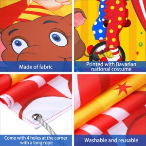 Blulu Carnival Backdrops for Party Circus Decorations 59 x 51 Inch Carnival Photo Door Banner Circus Theme Carnival Banner Carnival Photo Props Large Backdrop for Carnival Decorations Games Supplies