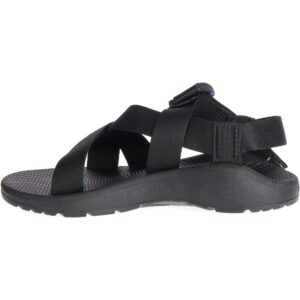 chaco women's mega z cloud sandal, solid black, 8