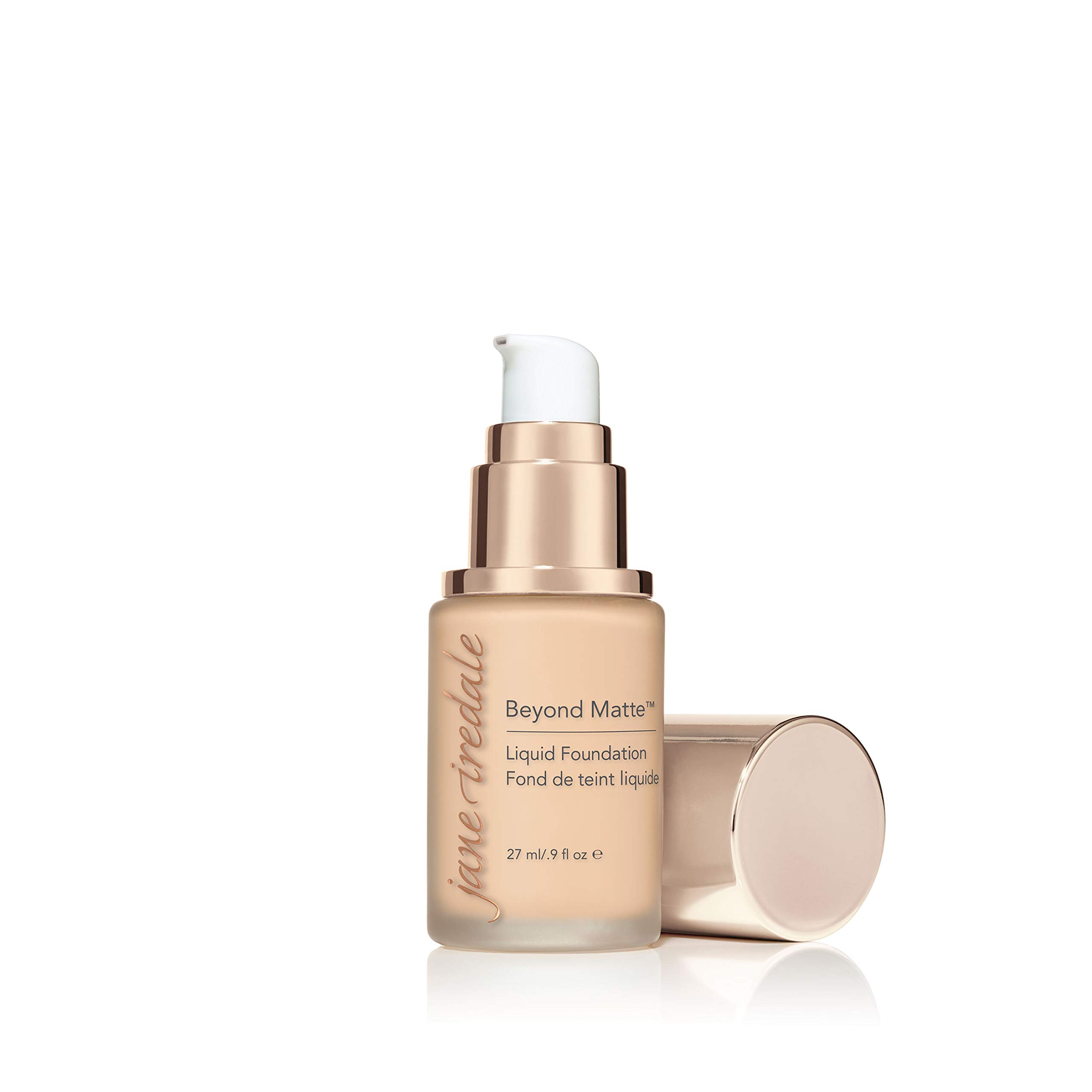 Jane Iredale Beyond Matte 3-in-1 Liquid Foundation, Long-wear, Buildable Coverage, Vegan, Clean, Cruelty Free, Semi Matte Finish, M2