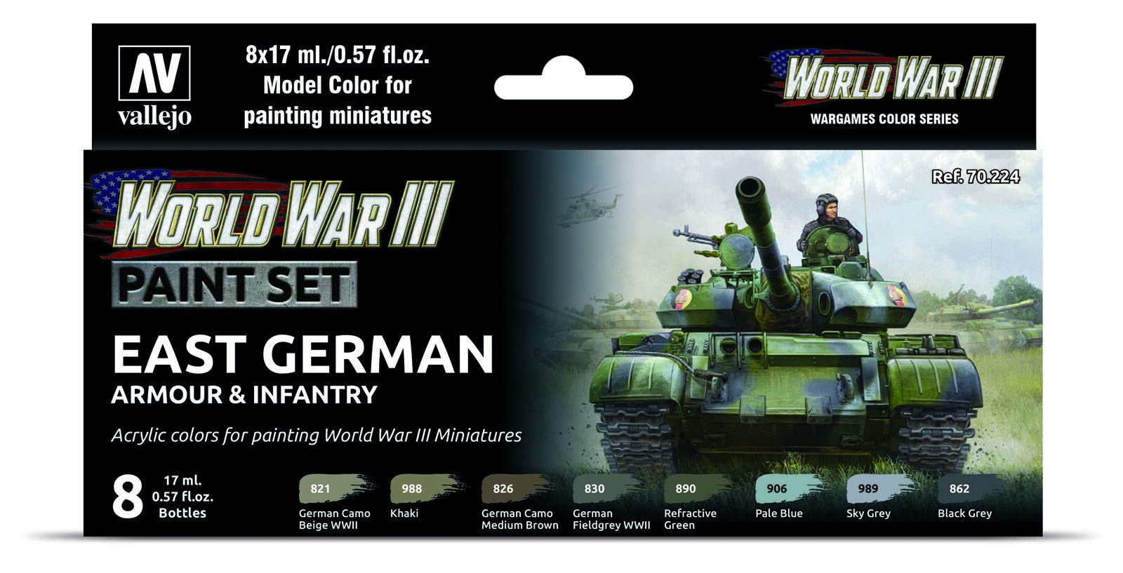 Vallejo Model Color WWIII East German Armour & Infantry