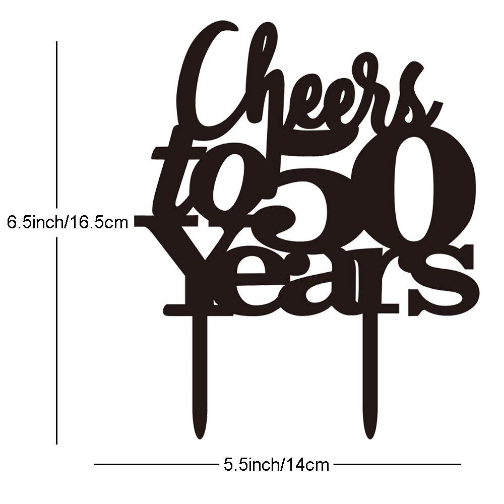 Gold 50th Birthday Decorations kit- Cheers To 50 Years Banner Balloons and Cake Topper, Happy Birthday Sash, Gold Tinsel Foil Fringe Curtains, for Birthday&Anniversary Decorations